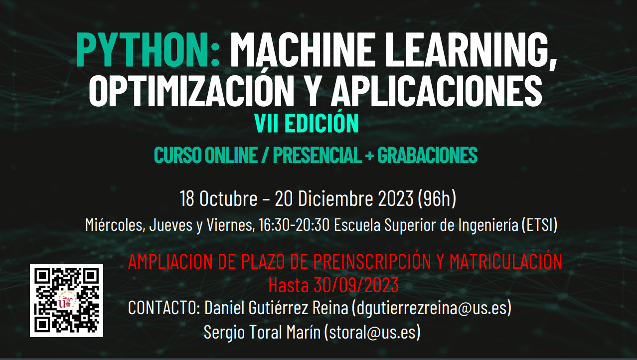 Python: Machine Learning, Optimización y Aplicaciones
